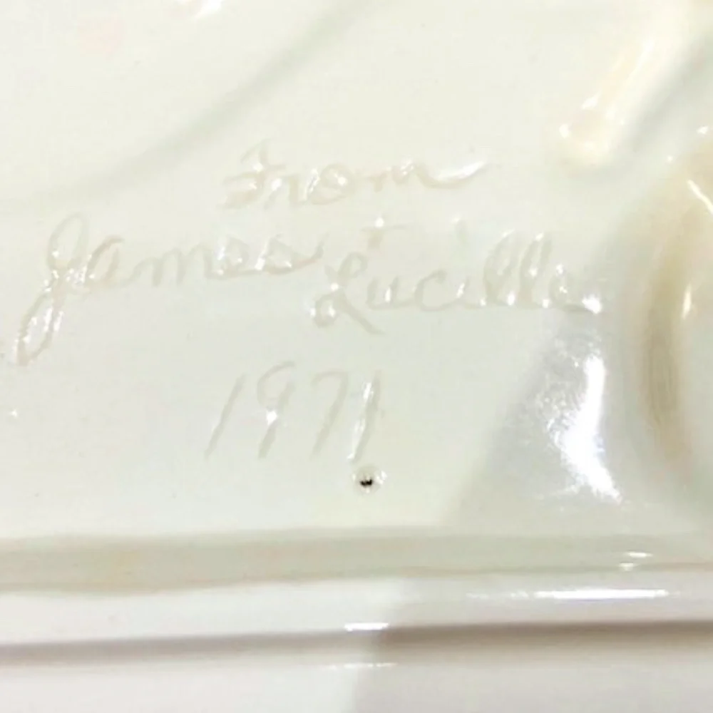 JN29-Vintage 1971 Personalized Holiday Snowman Plate - Picture 6 of 9